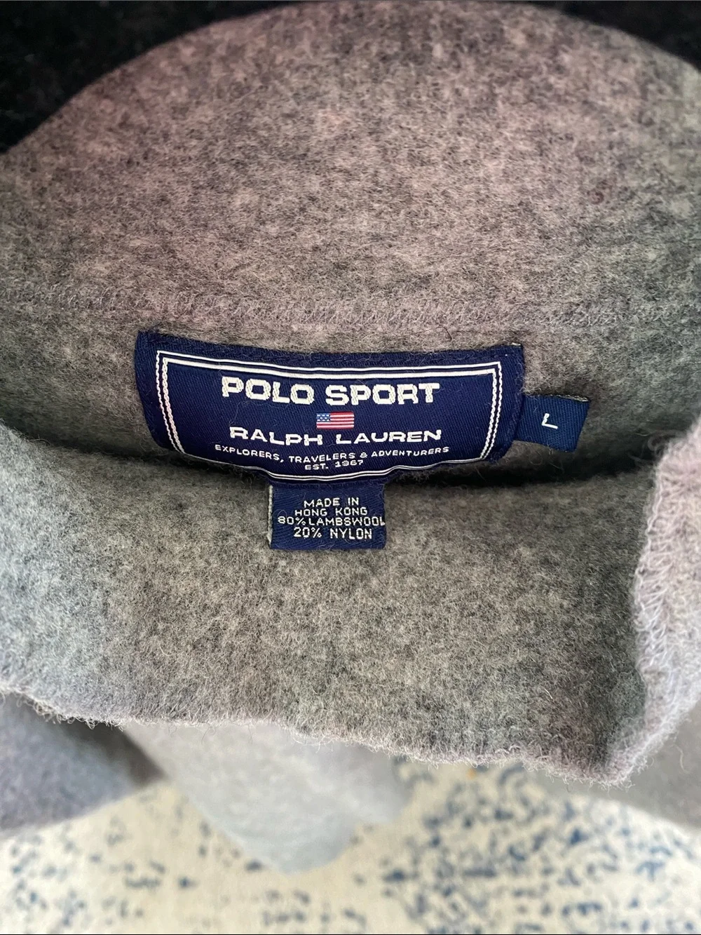 Gray Mock Neck Unisex Sweater